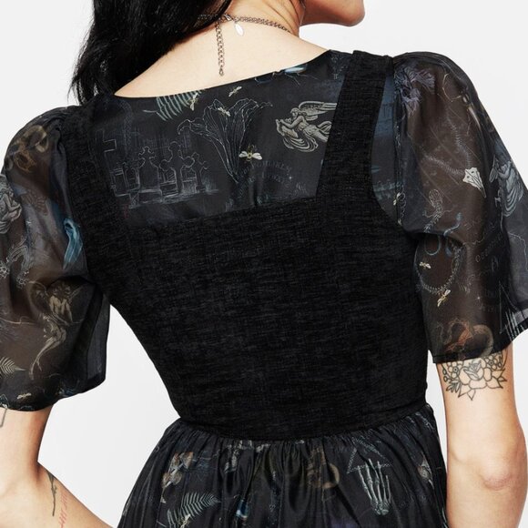 Like New Disturbia Florence Lace Up Harness Corset Top - Women's 4 - Picture 2 of 5